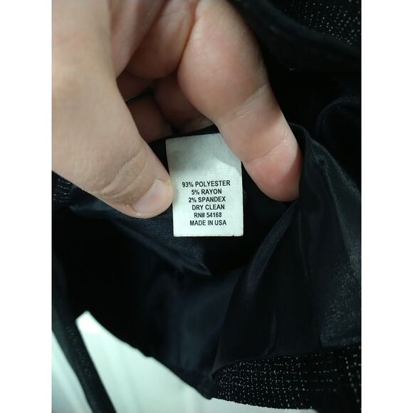 Elliott Lauren Woman 6 Blazer Black Plaid One Button Formal Professional Core - Picture 8 of 9